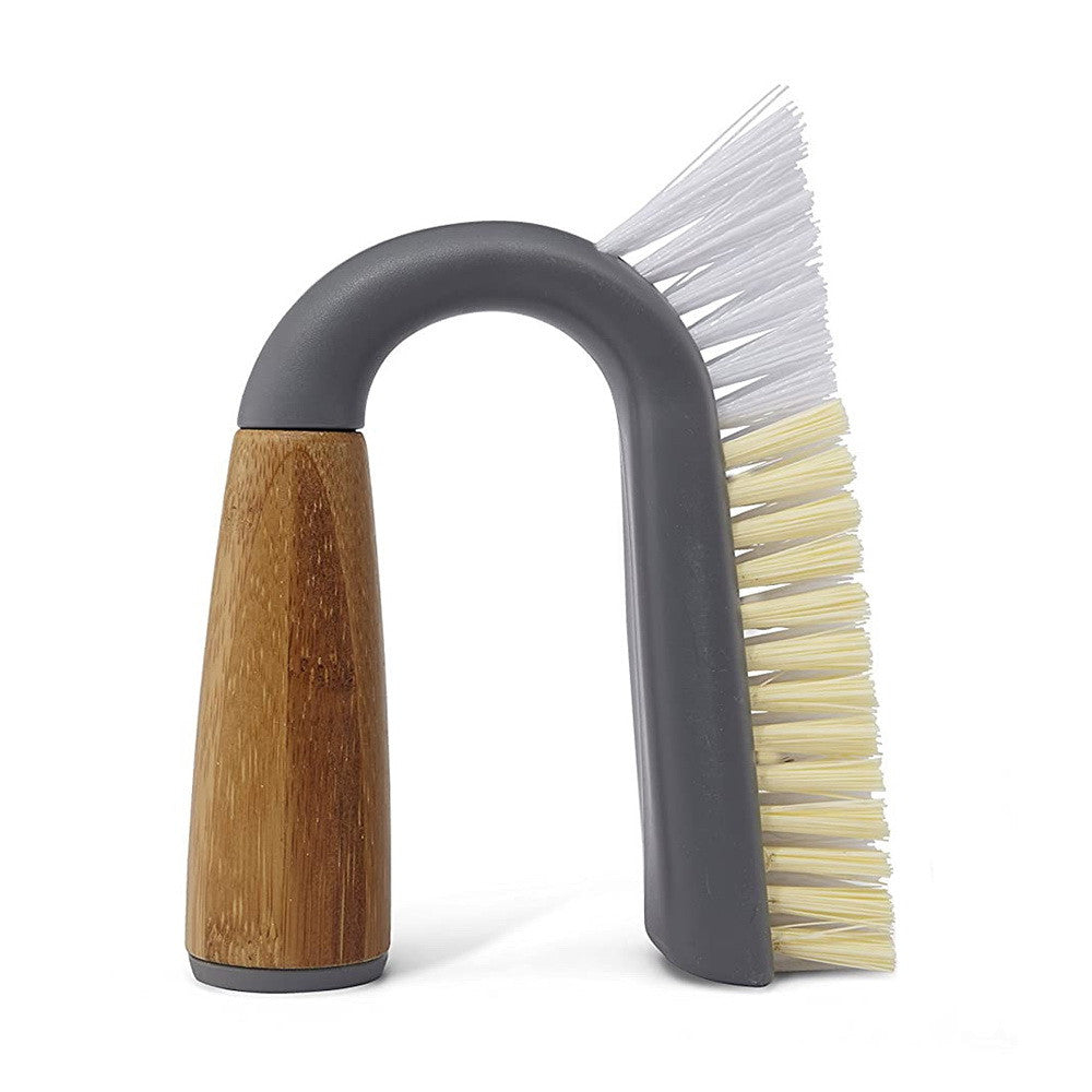 Full Circle Grunge Buster Grout and Tile Scrub Brush, Grey, 1 Ea